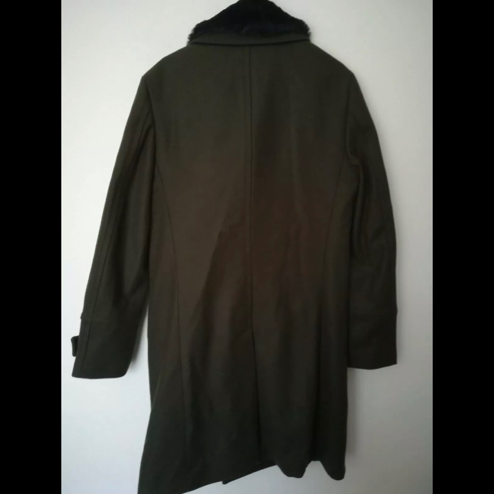ZARA COAT WITH CONTRAST COLLAR - Picture 10 of 10